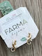 Farma Bijoux Υποαλλεγικά Σκουλαρίκια Επίχρυσα Gecko Στρας