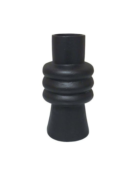 InTheBox Vază Decorativă Aluminiu Artiom Negru 14x14x26cm 1buc