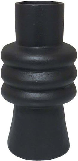 InTheBox Διακοσμητικό Βάζο Aluminium Artiom Schwarz 14x14x26cm 1Stück