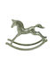 Decorativ Cal din Metal 21cm 1buc