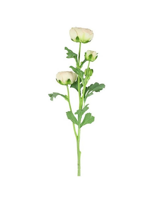Countryfield Decorative Artificial Ranunculus Branch Cream 65cm