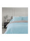 To megalo pazari Sheet Sets Single 160x260cm. Grey Turquoise 3pcs