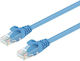 Unitek Direct Attach Copper Cat.6 (Gigabit) Καλώδιο Δικτύου Ethernet 0.5m Μπλε