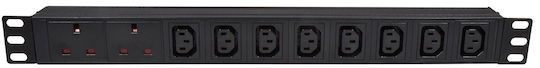 Adastra 10-gang 8xiec 2xuk Pdu 1.8m 776.497uk
