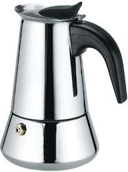 Elekom Μπρίκι Espresso 6cups Inox Ασημί