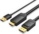 Vention Converter HDMI to DisplayPort + USB Power 2.0m