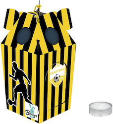 Tealight Lantern - Yellow 21x9.5cm