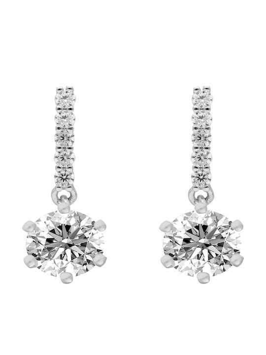 Brizzling Earrings made of Silver with Diamond