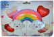 Set of 5 Foil Balloons Rainbow-Hearts