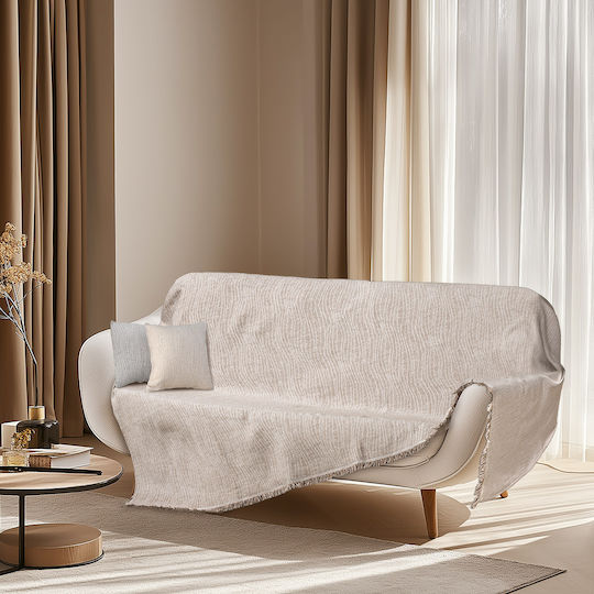 Beauty Home Διακοσμητική Μαξιλαροθήκη 8707 Εκρού 40x40εκ.