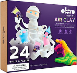 Okto White and Pastel Clay Set 240gr