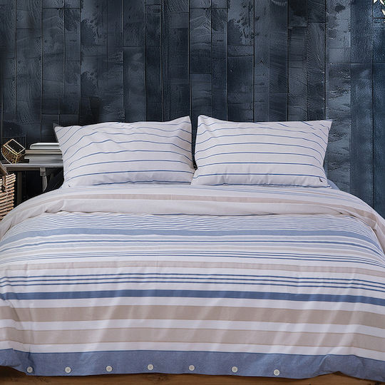 Nef-Nef Homeware Сет Чаршафи Двойни 200x270см. Nautica Ocean Ocean Denim 4бр