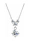 Brizzling Halskette Doppelter aus Silber mit Diamant