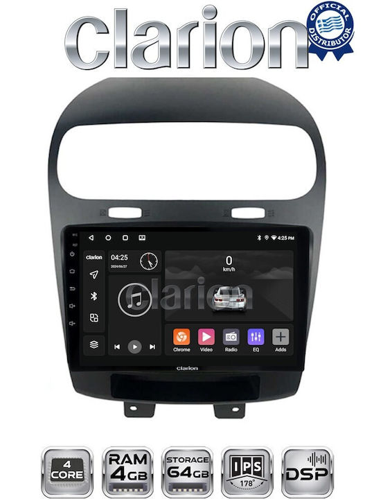 Clarion Ηχοσύστημα Αυτοκινήτου για Fiat Freemont 2008 (Bluetooth/USB/WiFi/GPS/Apple-Carplay/Android-Auto)