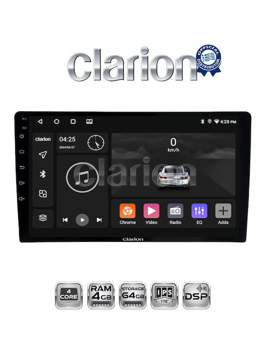 Clarion Car Audio System for Ford Transit Custom 2013 > 2019 (Bluetooth/USB/WiFi/GPS/Apple-Carplay/Android-Auto)