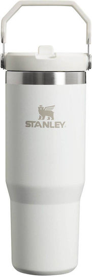 Stanley Iceflow Flip Straw Tumbler Thermos Stainless Steel BPA Free 890ml Frost with Straw