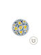 Bonna Plate Shallow made of Porcelain Multicolour with Diameter 21cm 12pcs