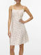 Καλοκαιρινό Mini Φόρεμα Snow White, Strawberry, White