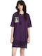Filip Rygalski Rochie De Vară Pentru Femei Mini Tricou Grape Royale