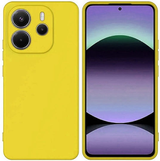 Back Cover Σιλικόνης Κίτρινο (Redmi Note 14 5G)