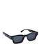 Eyelead Unisex Sunglasses with Black Plastic Frame and Black Polarized Lens