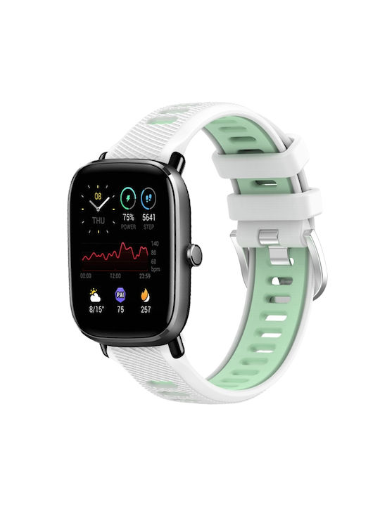 Λουράκι Σιλικόνης Λευκό (Amazfit GTS 4 Mini)
