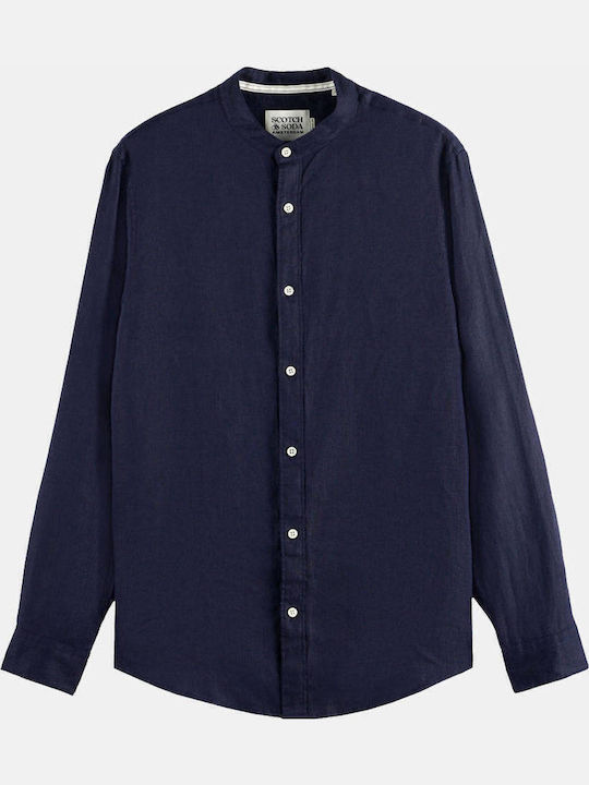 Scotch & Soda Core Μακρυμάνικo Λινό Πουκάμισο σ...