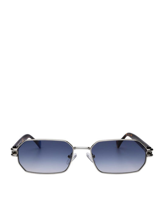 Urban Owl Unisex Γυαλιά Ηλίου με Ασημί Μεταλλικό Σκελετό και Μπλε Ντεγκραντέ Καθρέφτη Φακό HUNTER-C2