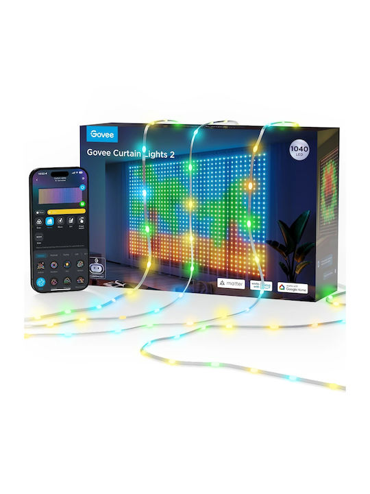 Lămpițe LED 3m x 200cm Colorate Tip Perdea