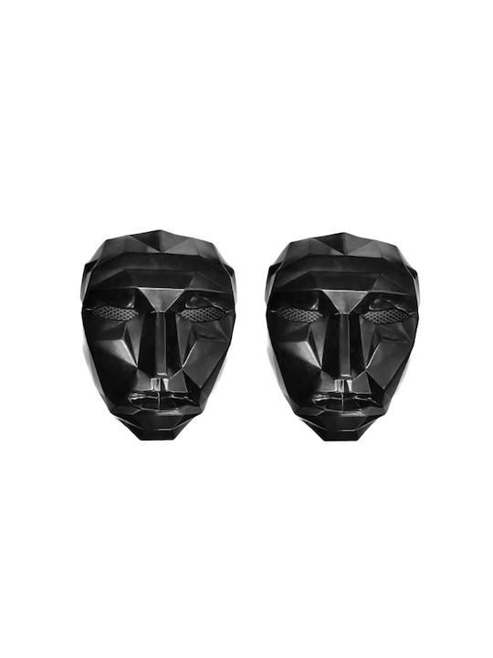 Set Two Masks Carnival Squid Game Leader Black