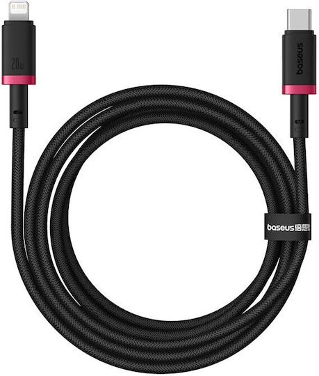Baseus Dura Braided la Cablu Lightning 20W Negru 2m (P10377800U01-03)