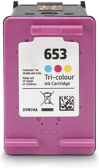 Συμβατό Μελάνι Εκτυπωτή InkJet HP 653XL 3YM74AE Πολλαπλό (Color) 1τμχ