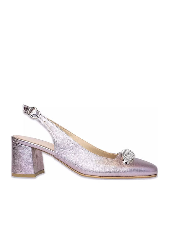 Bertelli Pink Medium Heels with Strap