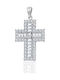 Metrongold Damen Weißgold Kreuz 18K