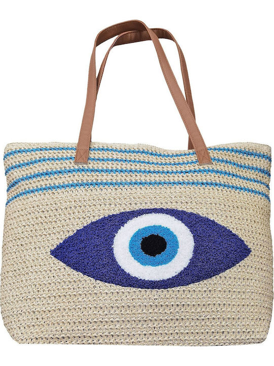 Summertiempo Wicker Beach Bag Ecru