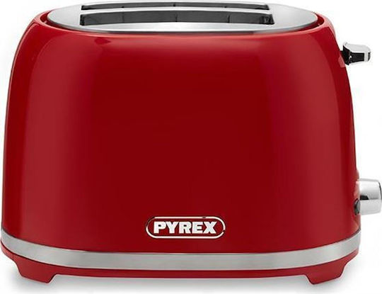 Pyrex Toaster 2 Slots 850W Red