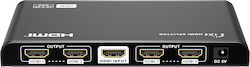 Lenkeng Hdmi Splitter 2.0 4k60hz Scaler 1x4 Lkv314hdr-v3.0