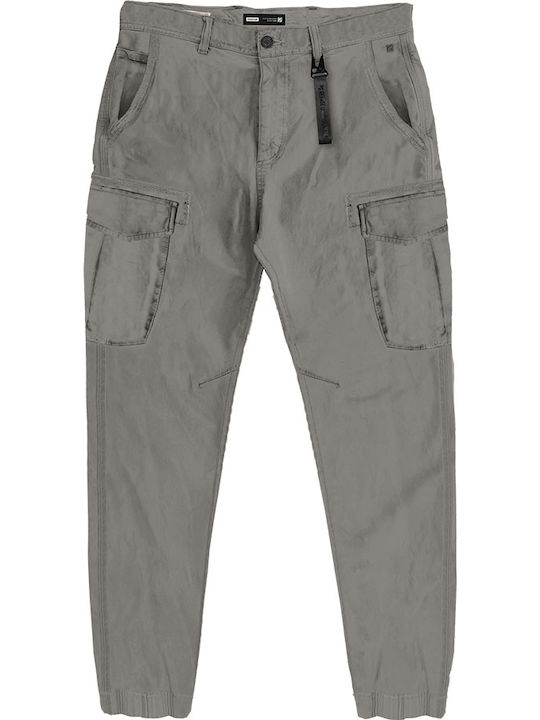Rebase Pantaloni Barbati Cargo Slim Fit Gri