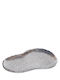 Atmosphera Aluminum Decorative Platter Silver 21x14x1.5cm