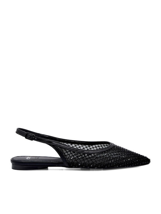 Exe Synthetic Leather Ballerinas With strap Black Exe Synthetic Leather Ballerinas With strap Black