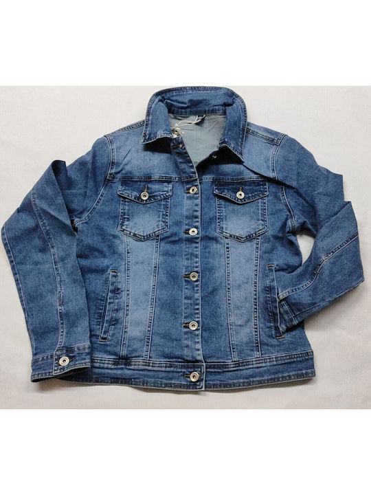 DeFacto Sleeveless Denim Jacket Blue