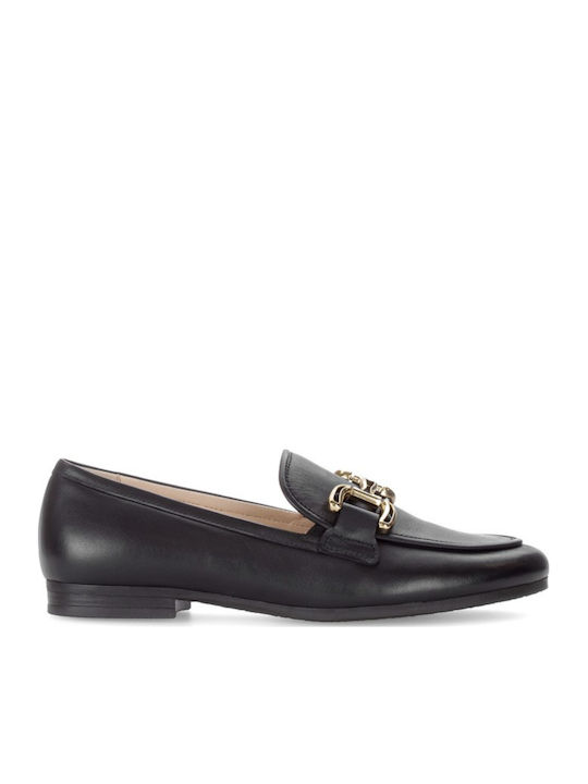 Leder Damen Loafers in Blau Farbe