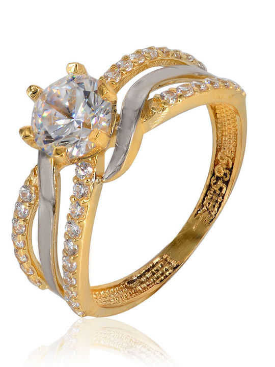 Tasoulis Schmuckkollektion Einzelner Stein aus 14K Gold Tasoulis Schmuckkollektion Einzelner Stein aus 14K Gold