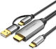 Vention Converter Usb-c To Hdmi Cable + Usb Power 2.0m Cgxbh