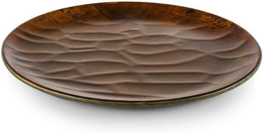 Tria Hybrid Πιάτο Ρηχό από Μελαμίνη CHESTNUT με Διάμετρο 21cm
