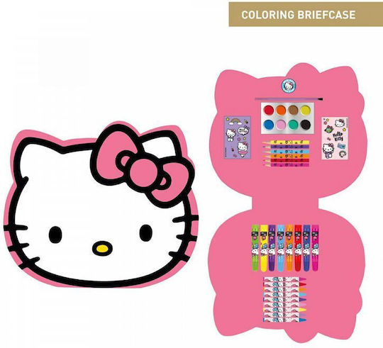 Set de Colorat și Pictat Hello Kitty, 34 Piese