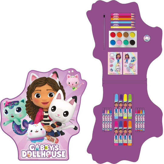 Gabby's Dollhouse 34-Piece Coloring and Painting Set