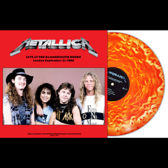 Metallica Live At Hammersmith Odeon London 1986 Червен Облачен 1 Винил