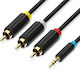 Vention Audio 3.5mm 4-pin To 3rca Av Cable 1.5m Vab-r07-b150