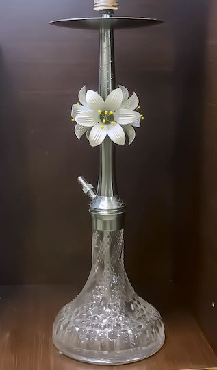 Floral Ναργιλές Μονός White 65cm